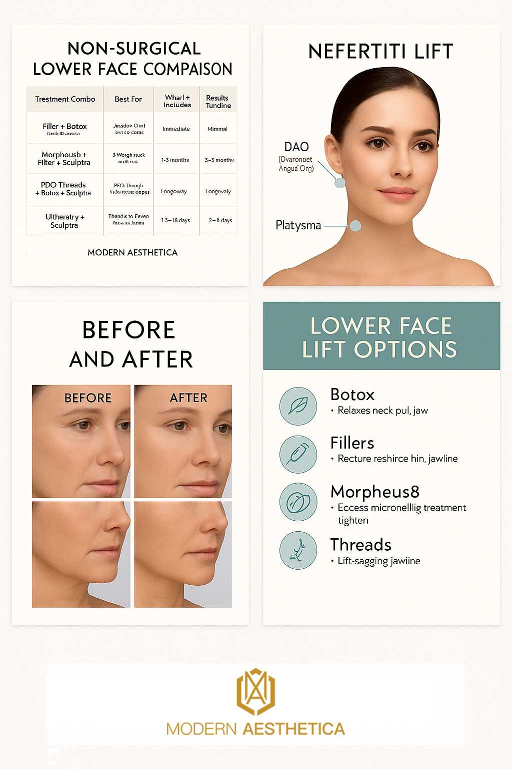 Lift and sculpt your jawline without surgery. Explore advanced non-surgical lower face lift treatments at Modern Aesthetica in Beverly Hills.